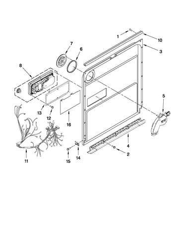 Inner door parts