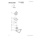 KitchenAid KUCS03FTPA2 motor and drive parts diagram