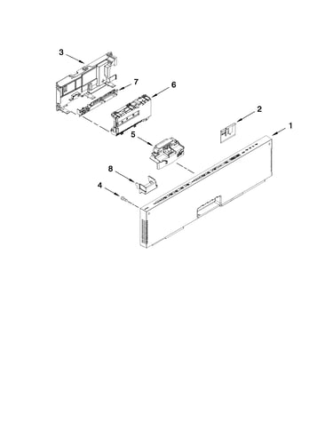 Control panel and latch parts