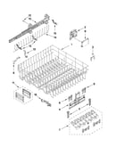 Upper rack and track parts