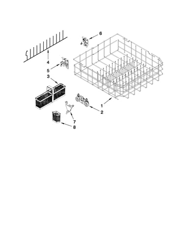 Lower rack parts