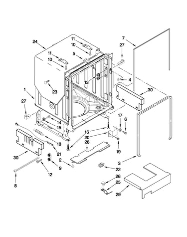 Tub and frame parts