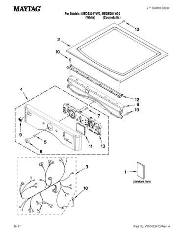 Top and console parts