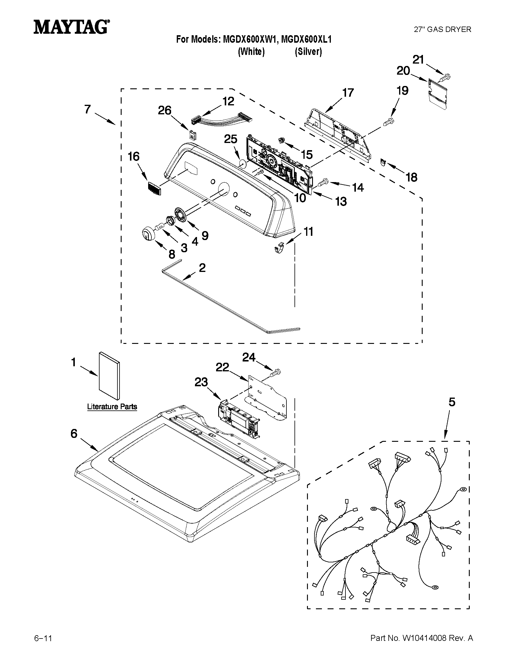 TOP AND CONSOLE PARTS