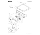 Maytag YMEDE251YL0 top and console parts diagram