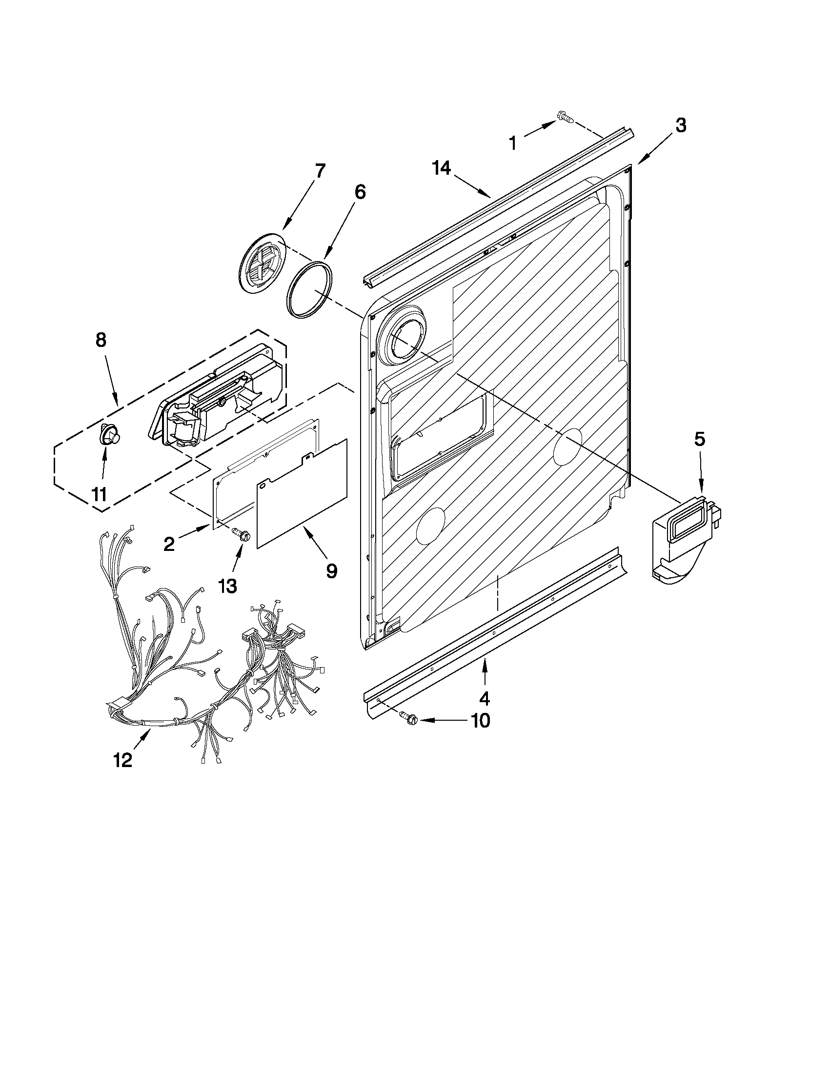 Inner door parts