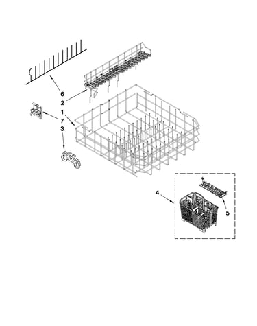Lower rack parts