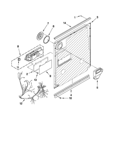 Inner door parts