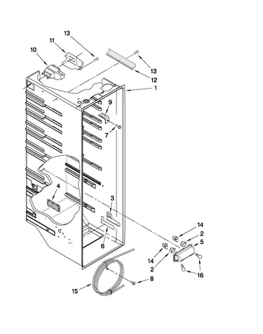 Refrigerator liner parts