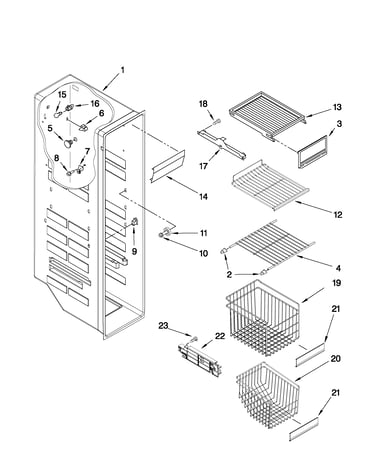 Freezer liner parts