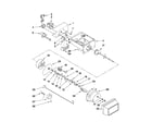 Whirlpool BRS70FRANA01 motor and ice container parts diagram