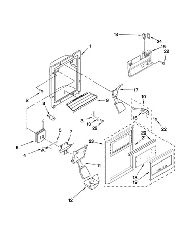 Dispenser front parts