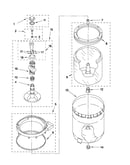 Agitator, basket and tub parts
