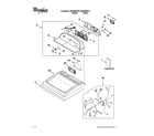Whirlpool WGD5500XW1 top and console parts diagram