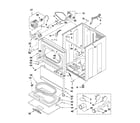 Whirlpool WGD5500XW1 cabinet parts diagram