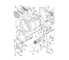 Whirlpool WGD5500XW1 bulkhead parts diagram