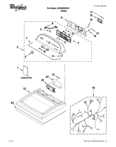 Top and console parts