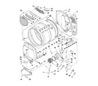Whirlpool WGD5550XW1 bulkhead parts diagram
