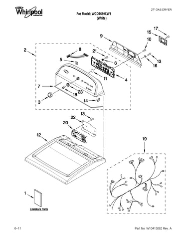 Top and console parts