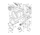 Whirlpool WGD5610XW1 bulkhead parts diagram