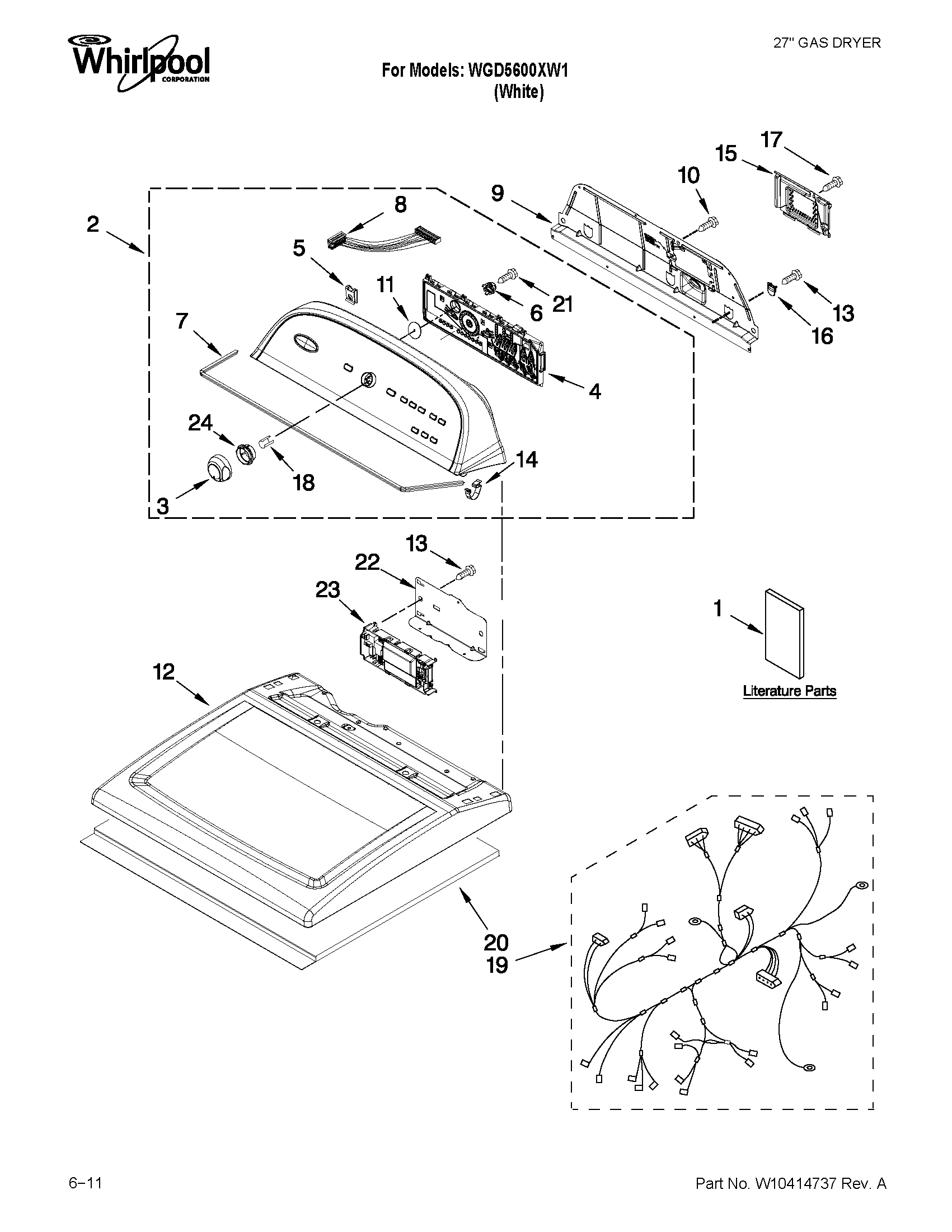 Top and console parts