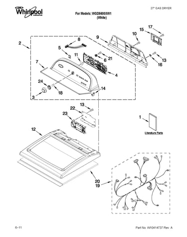 Top and console parts