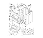 Whirlpool WGD5600XW1 cabinet parts diagram