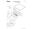 Whirlpool YWED9371YW0 top and console parts diagram