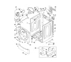 Whirlpool YWED9371YW0 cabinet parts diagram