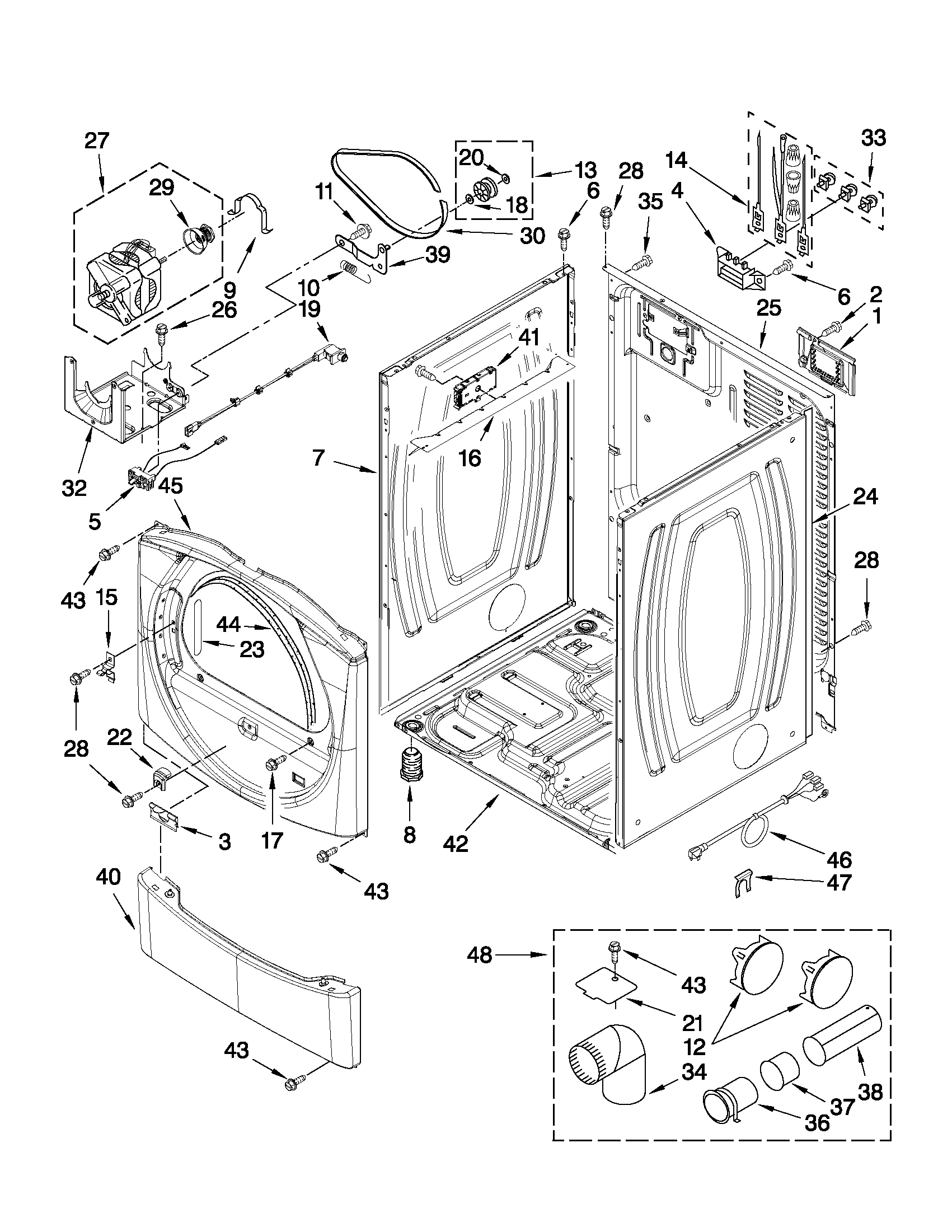 Cabinet parts