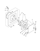 Dryer front panel and door parts