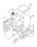 Dryer cabinet and motor parts
