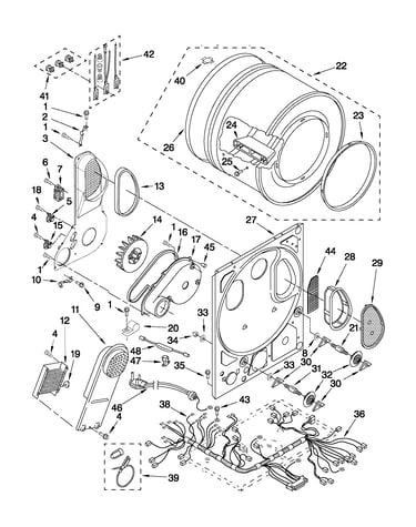 Dryer bulkhead parts