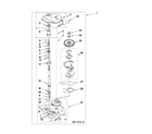 Whirlpool YLTE5243DQA gearcase parts diagram