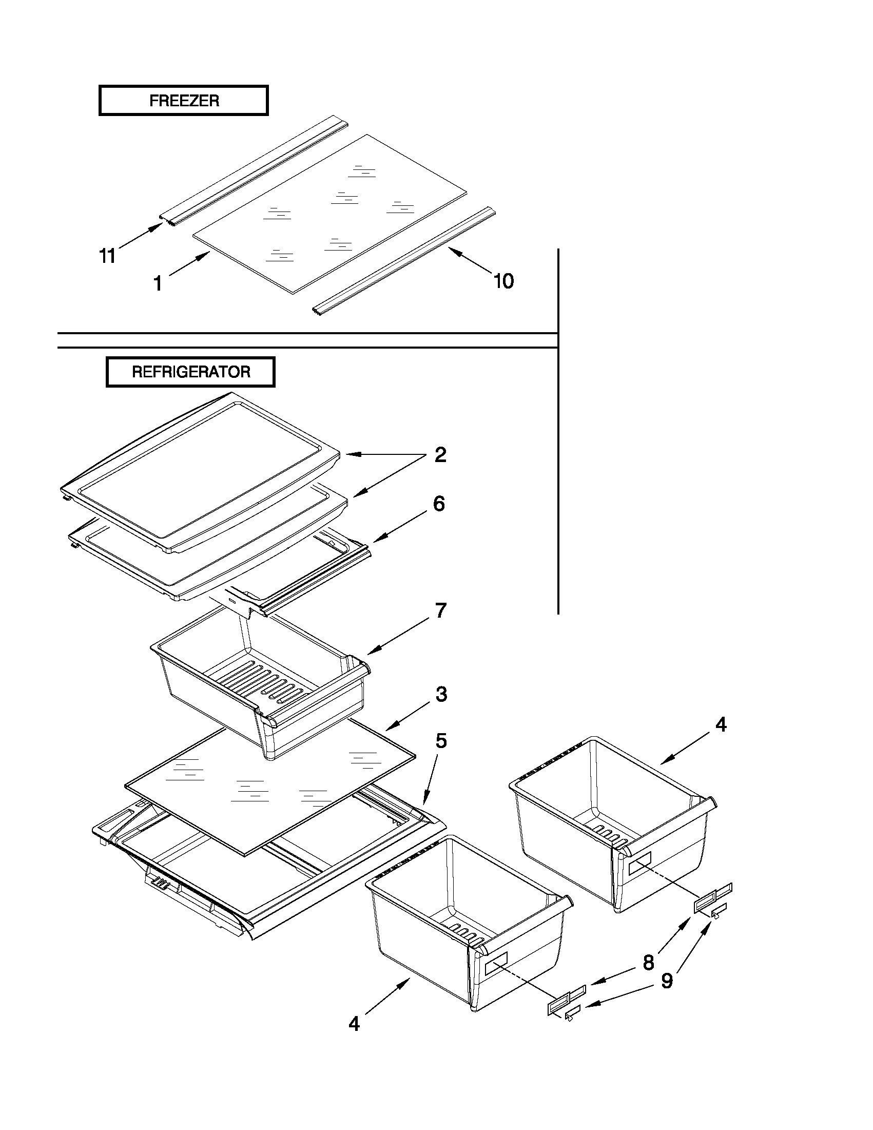 Shelf parts