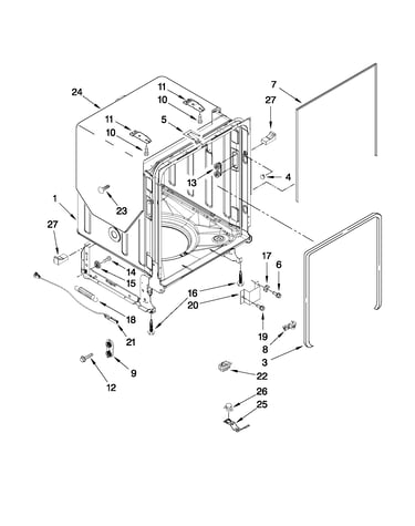 Tub and frame parts