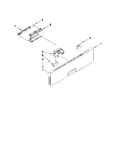Control panel and latch parts