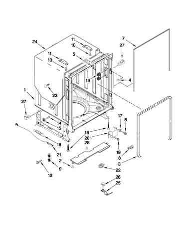 Tub and frame parts