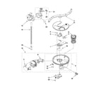 KitchenAid KUDE40FXPA3 pump, washarm and motor parts diagram