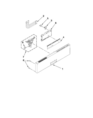 Control panel and latch parts