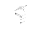 Ikea IUD9500WX4 lower washarm and strainer parts diagram