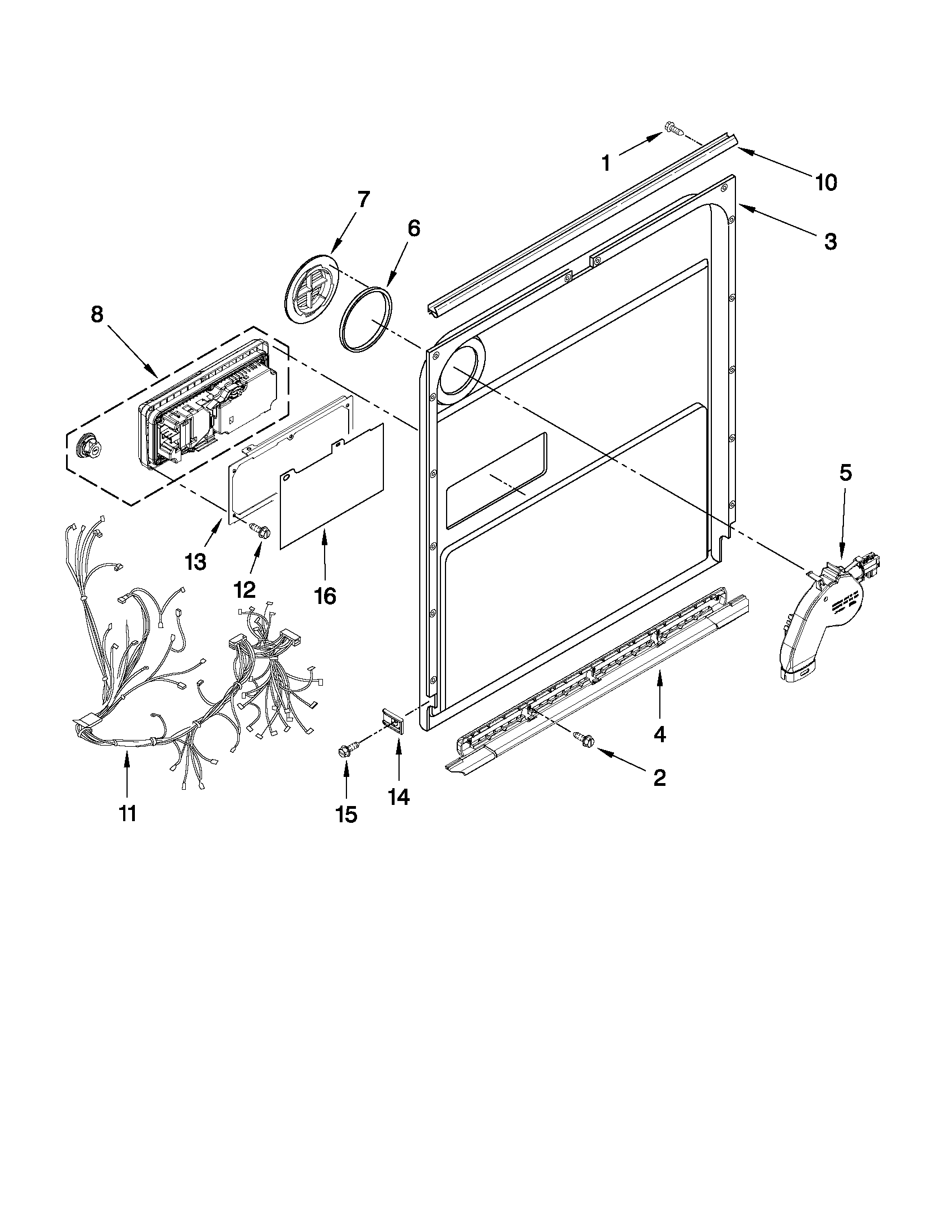 Inner door parts