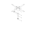 KitchenAid KUDS30FXWH3 lower washarm and strainer parts diagram