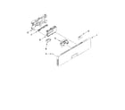 KitchenAid KUDS30FXPA3 control panel and latch parts diagram