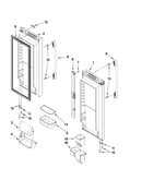 Refrigerator door parts