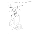KitchenAid KUDS30IXBL4 door and panel parts diagram