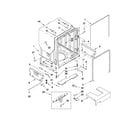 KitchenAid KUDS35FXSS3 tub and frame parts diagram