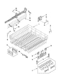 Upper rack and track parts