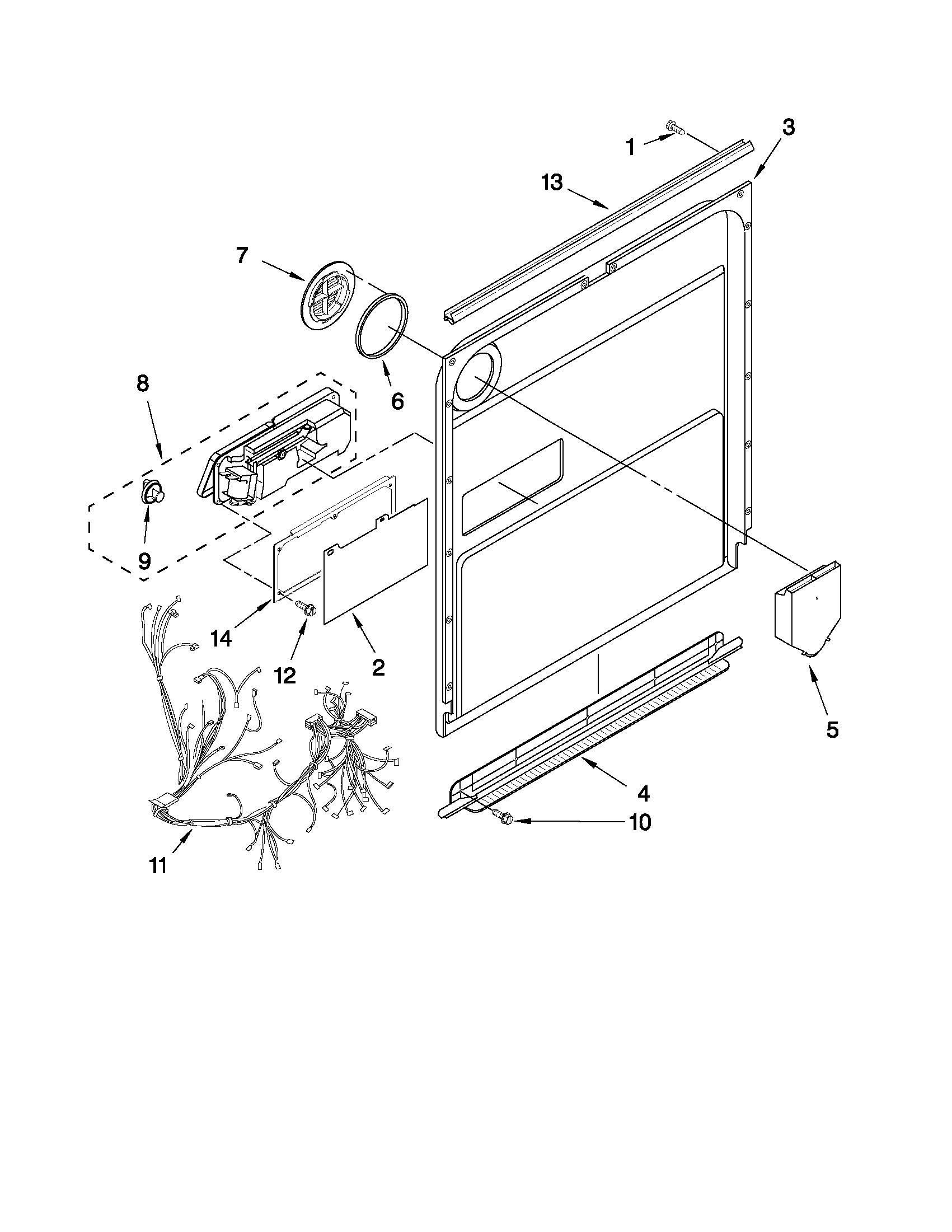 Inner door parts