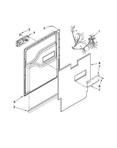 Door and latch parts